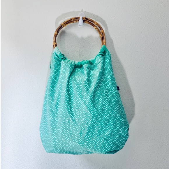 NWT Lands End Reversible HOBO Bamboo Bag - Picture 7 of 7